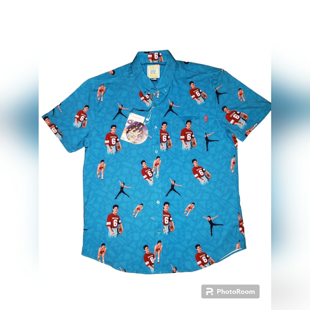 RSVLTS Saved By The Bell Mens Beach Slater Shirt